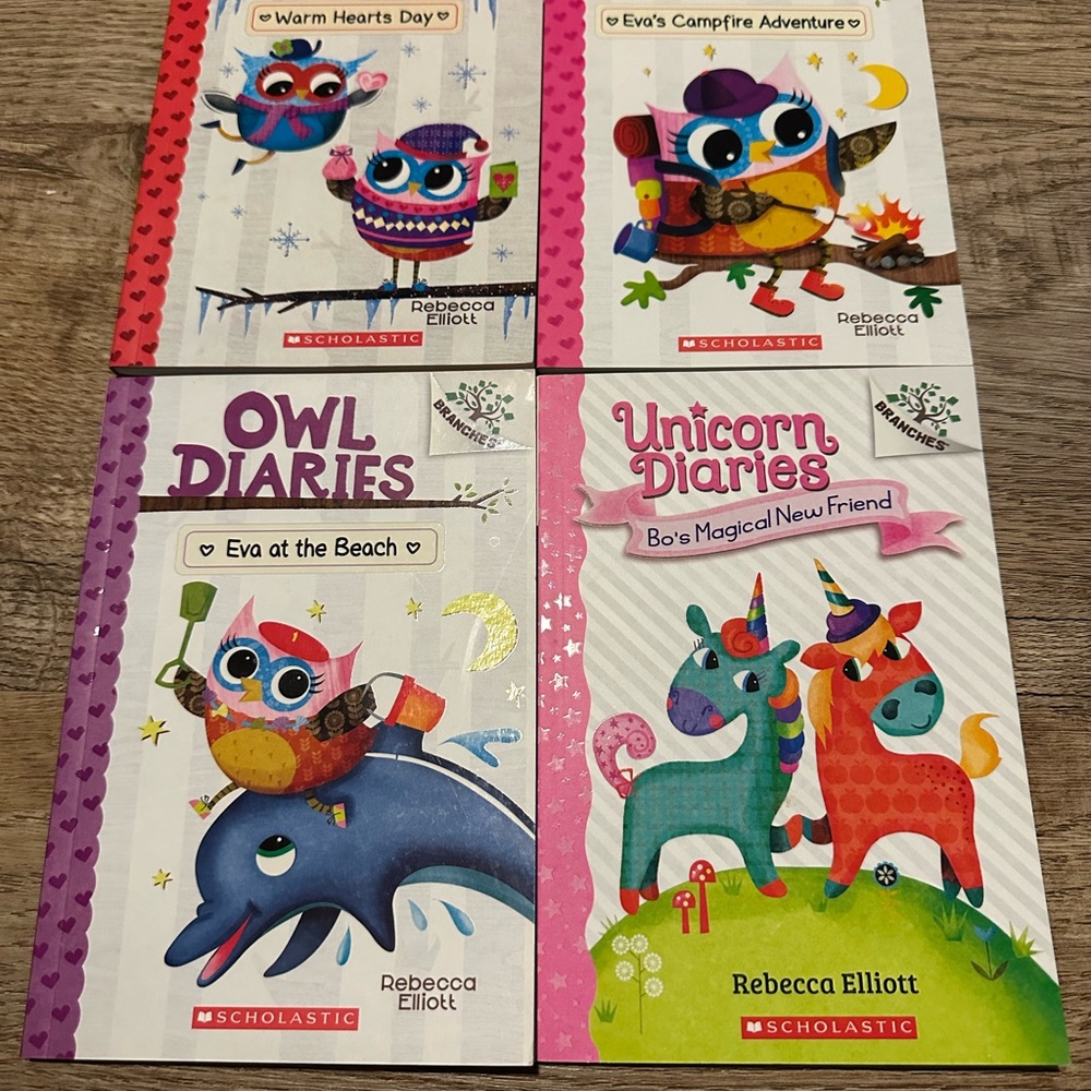 Scholastic Owl Diaries and Unicorn Diaries Book Set
